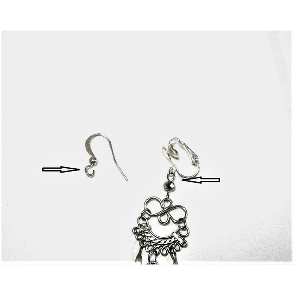 Gold Silver Converters DIY Change Pierced Earrings Comfortable Padded Clip On - Picture 5 of 7